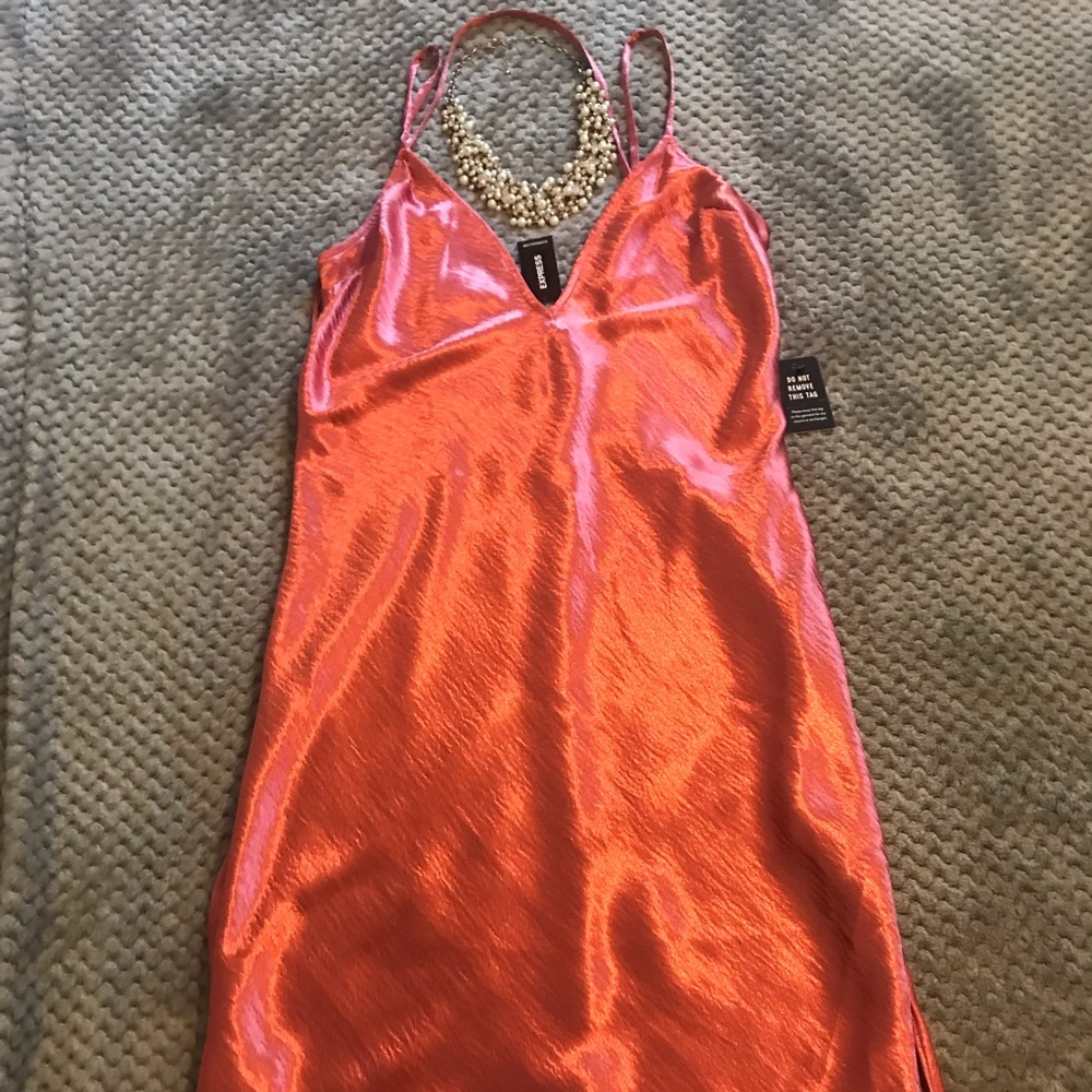 Metallic Chic slip dress